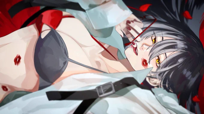 skeb納品しました!今回はこんなふうに描いて欲しいって添付されていたイラスト風に厚塗りで塗ってみたつもり#Skeb#Commission 