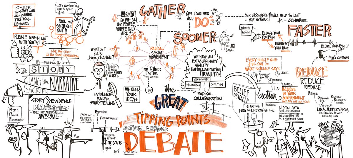 GSI_Exeter's tweet photo. #ClimateTippingPoints Conference 2022: The Great Tipping Points Debate:@GSI_Exeter @UniofExeter
'Define positive tipping points on what we can do together and where we have agency.'
@Earth4All_ @SafeJustPlanet @Ricarda_Climate @keyanRiahi @Sir_David_King @jrockstrom @DrLizBentley https://t.co/EROD8vSUAU