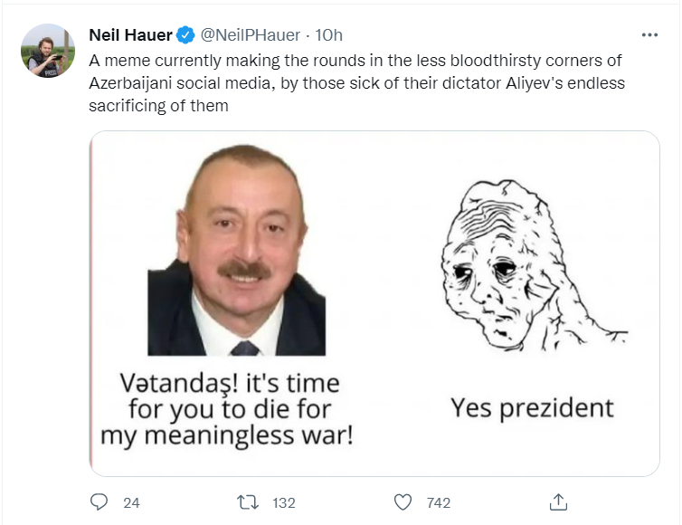 Lily__Ray's tweet image. Bring #Democracy to #Azerbaijan 
#ProsecuteAliyev
#SanctionAzerbaijan
#StopAzerbaijaniAggression