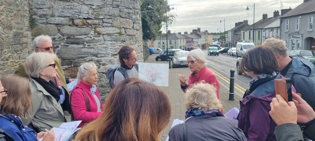 IHTA_RIA's tweet photo. First stop on the @IHTA_RIA road trip! Anngret Simms walks us through Kells and Michael Ann Bevivino illuminated some wonderful examples of Irish High Crosses #ICHT2022 https://t.co/21C9Fy8WpY
