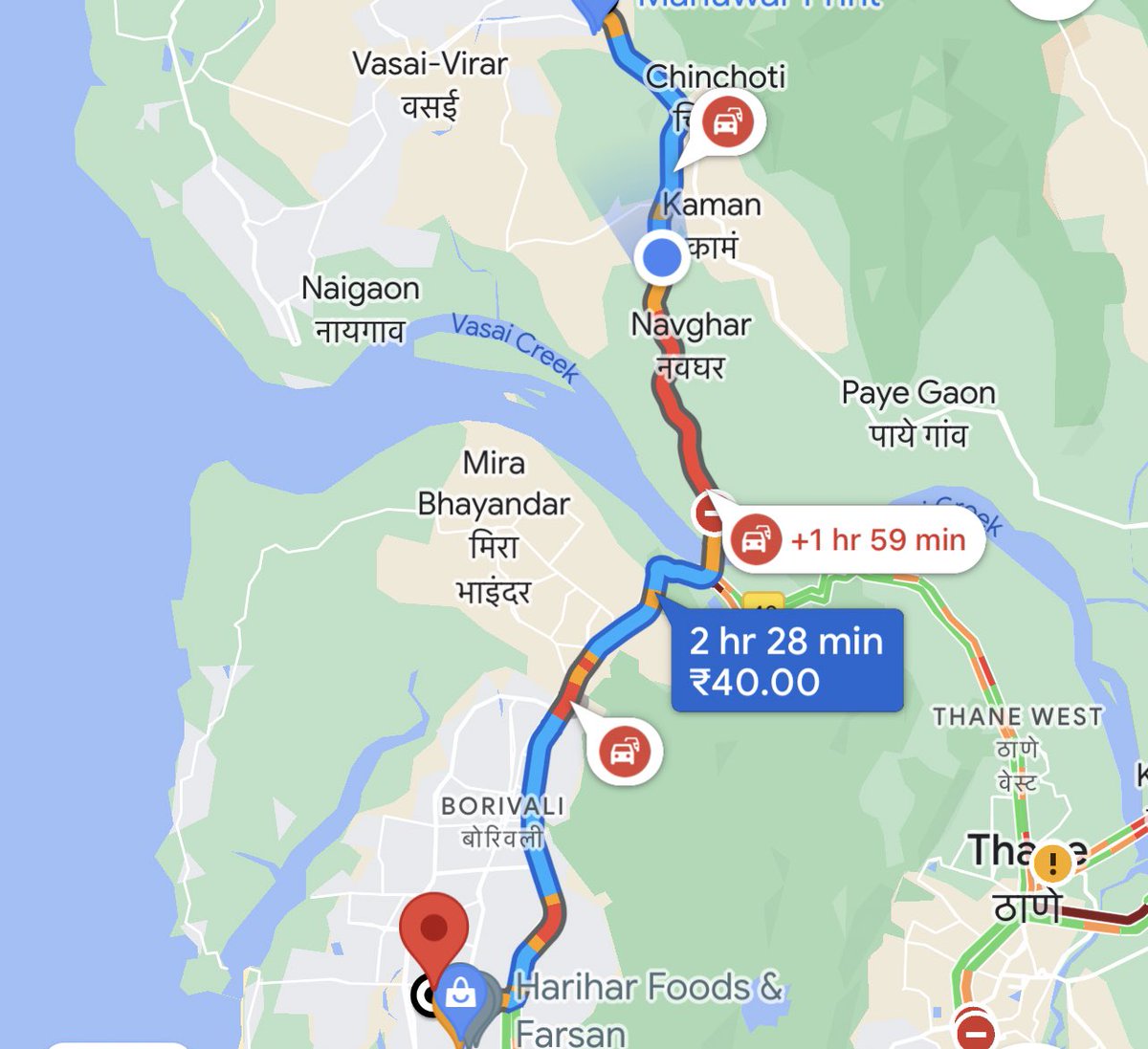 gauravsoni91's tweet photo. @nitin_gadkari @CMOMaharashtra @Dev_Fadnavis @PMOIndia This Has Been A Everyday Issue At NH08 main Gujarat Mumbai Highway where Due To Pot Holes Traffic Jam For Around 6-7kms daily we commuters have to Face and no authority looks into same..loss of everything fuel,time n business https://t.co/ffinWMIz5F