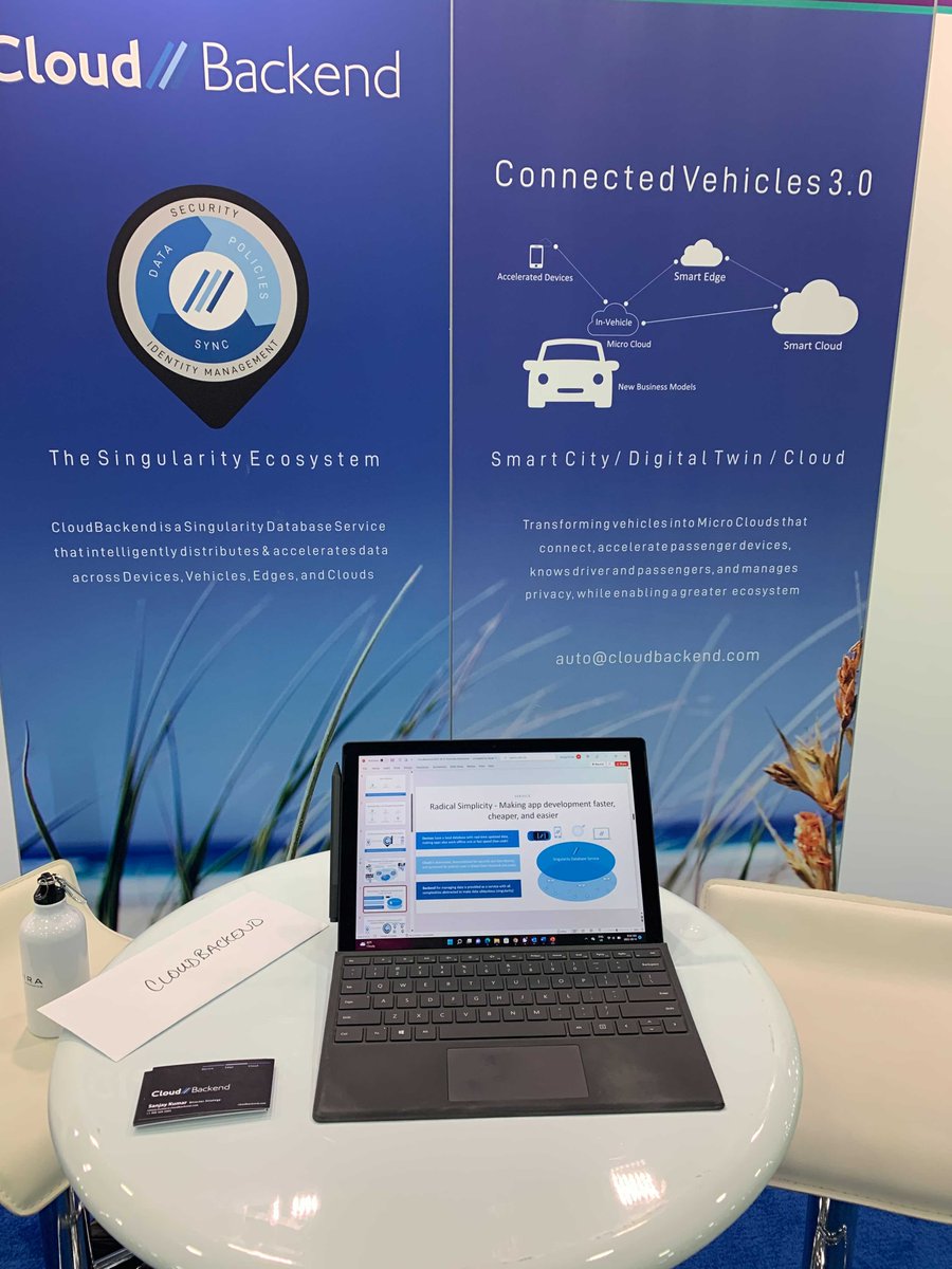 CloudBackend's tweet image. Come and visit the CloudBackend booth at #DetroitAutoShow2022, experience what the Singularity can do for automotive #ConnectedVehicles @MobilityXlab @BusinessSweden