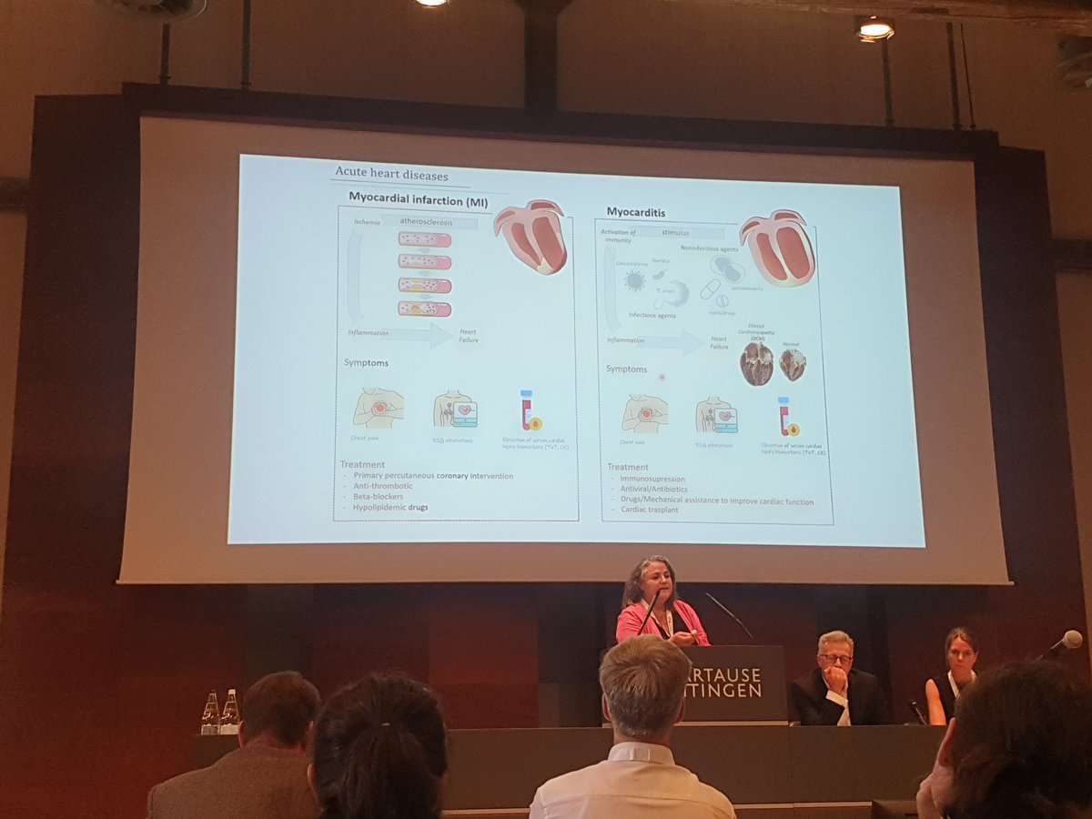 Very nice talk of Pilar Martin at Cardioimmunology meeting in Zurich related to new microRNAs as new  non invasive diagnóstic tool in myocarditis @PilarMartinFern @CNIC_CARDIO
