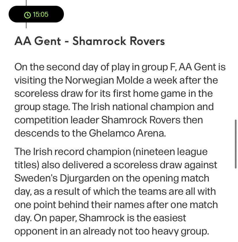 WillDowningComm's tweet photo. The annual job of telling people it’s “Shamrock Rovers” or “Rovers” but never ever ever ever “Shamrock”. https://t.co/sn2TvB4QEp