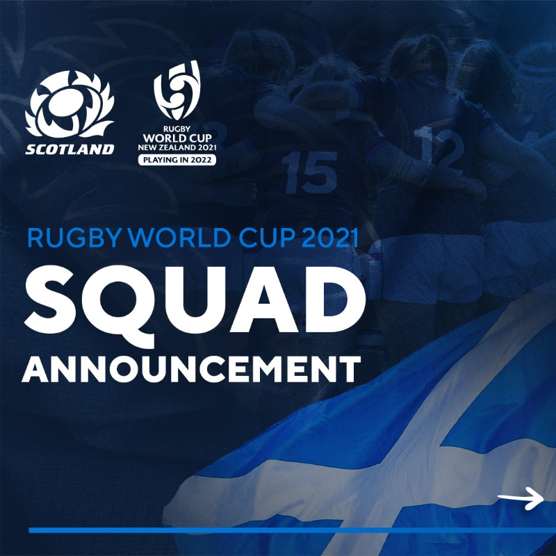 Scotlandteam's tweet photo. Your Scotland squad for next month’s @rugbyworldcup has today been confirmed.

#RWC2021 | #AsOne