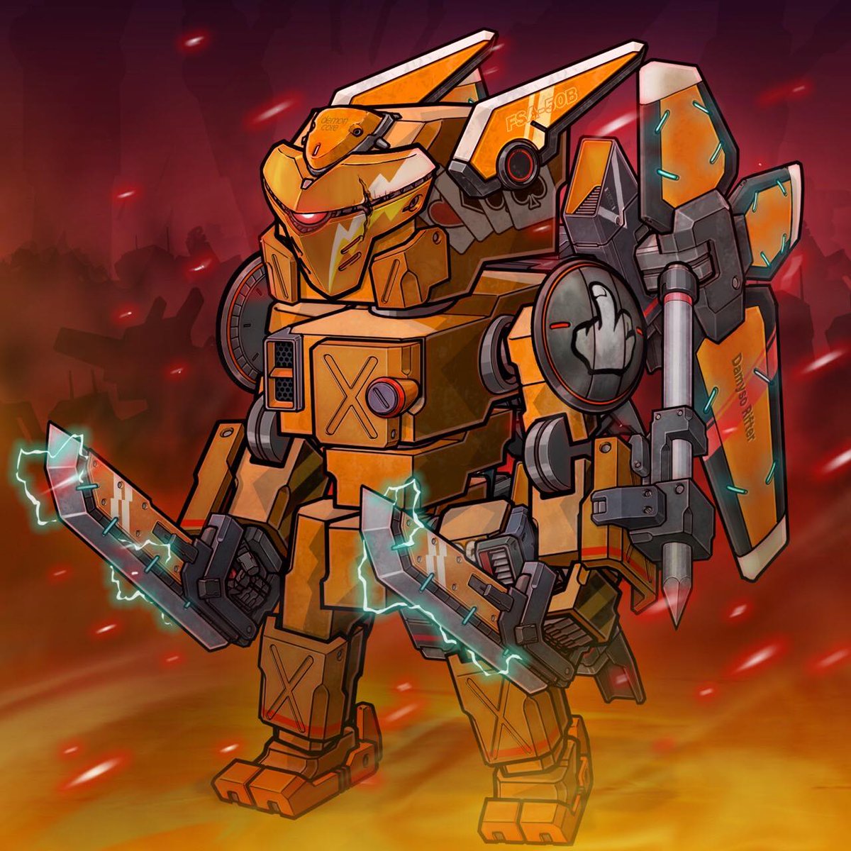 voxvot's tweet photo. "This isn't even my final form!!!" 

                                     - Yellow Bastard!

✅ Like &amp; Retweet 
✅ Tag some friends and comment his kill count 
✅ Do all for a chance at Prototype V1 https://t.co/3OIk6MZsmj
