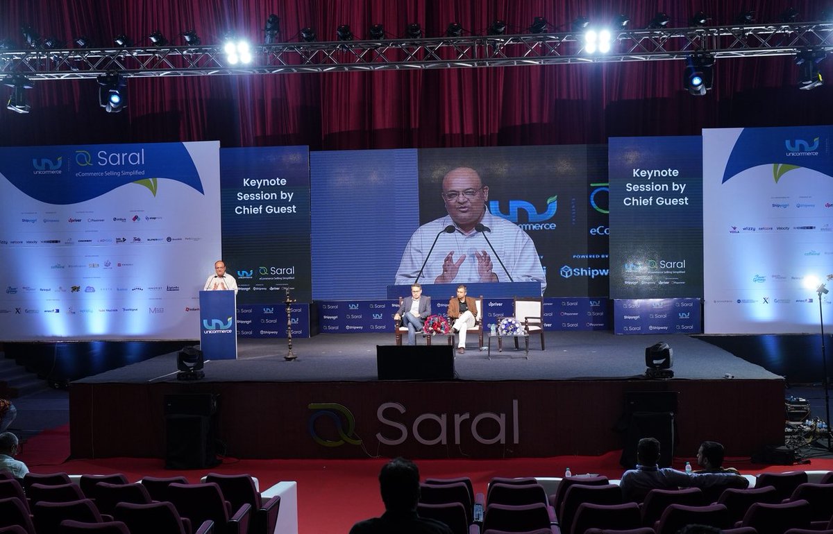 Unicommerce_'s tweet photo. #Saral2022: It was a pleasure for @Unicommerce1 to host Shri @anilarch, Additional Secretary, @DPIITGoI, @DoC_GoI as Chief Guest for #Saral2022
#saral2022 #ecommercesellingsimplified #ecommerceseller #dpiit #ministryofcommerce #ondc #snapdeal #acevectorgroup https://t.co/YypSTUcBAX