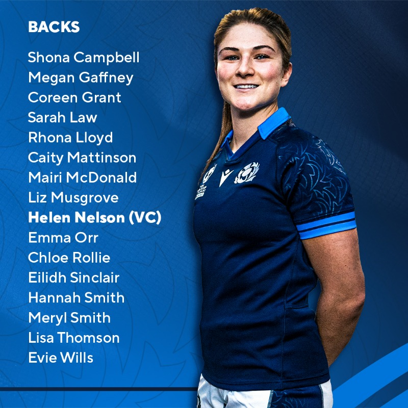 Scotlandteam's tweet photo. Your Scotland squad for next month’s @rugbyworldcup has today been confirmed.

#RWC2021 | #AsOne