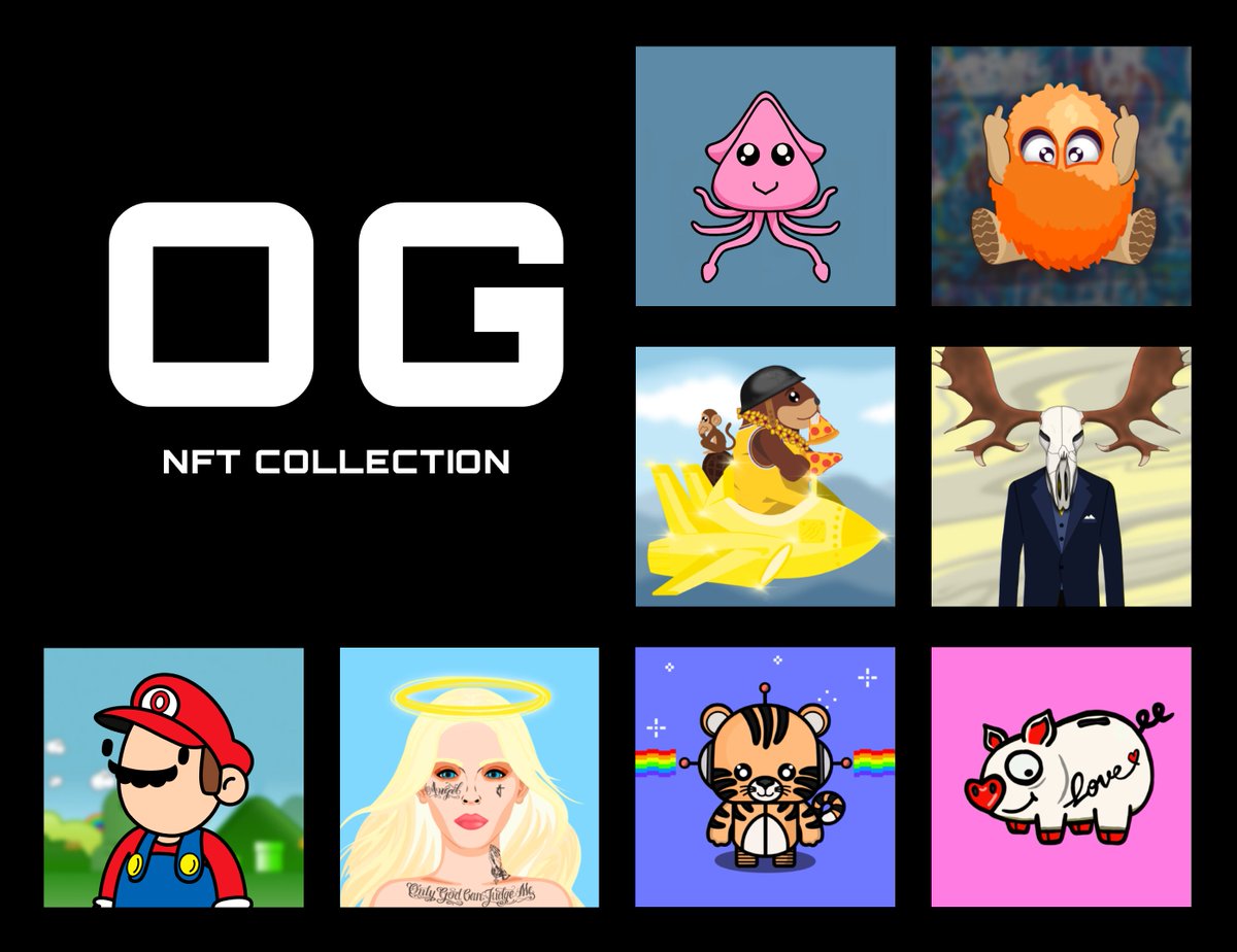 SeeksNFT's tweet photo. Over 2000 #NFTs and committed to the true #NFTcommunity β€οΈπ
#OGNFTcollection #NFTcollections #NFTart #SquidHeadz #FurryBastards #BeaverFlightClub #SuitSkull #Oodles #FemInked #DigiBeasts #PiggieBank https://t.co/U9m9HjmHal