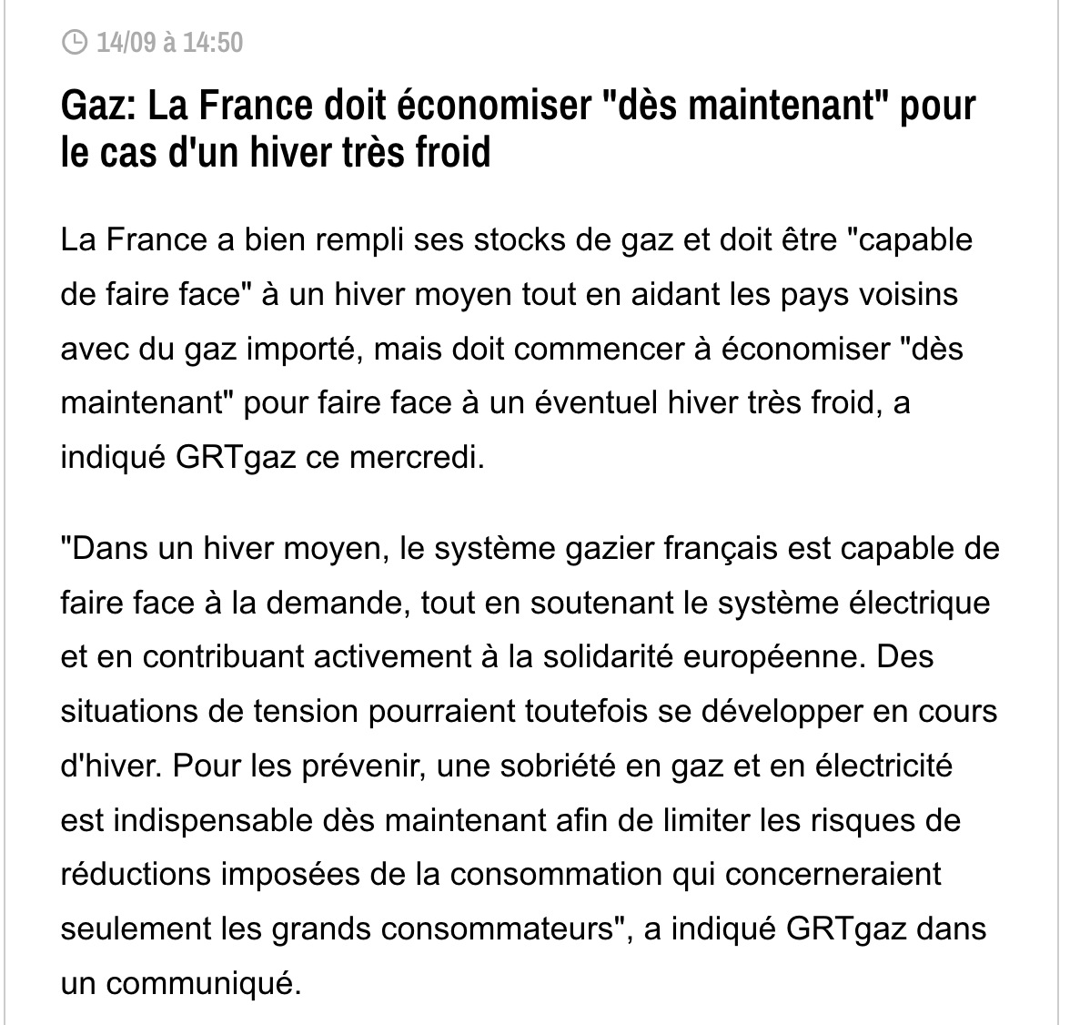 Beatrice_Rosen's tweet photo. On marche sur la tête. À 14h22 hier BFM annonce que la France va exporter du gaz dès octobre, et à 14h50 que la France doit économiser le gaz pour un hiver très froid.
Et le prix du bouclier tarifaire :16milliards au moins en 2023. https://t.co/mNLn4GwCwb