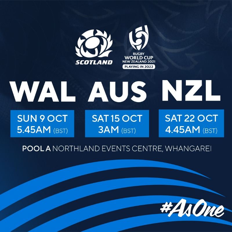 Scotlandteam's tweet photo. Your Scotland squad for next month’s @rugbyworldcup has today been confirmed.

#RWC2021 | #AsOne