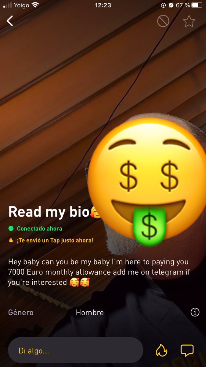 Vir1one's tweet photo. Me ofrece más dinero un señor random de Grindr por ser su “baby” que el ministerio-universidad por trabajar de investigador. https://t.co/G4sPjIlmSP
