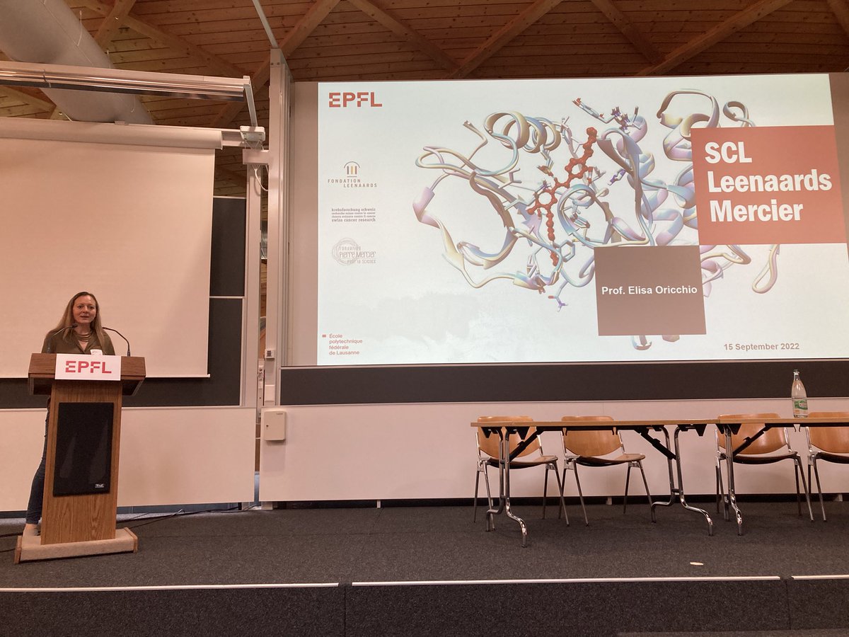 EPFL_ReO's tweet photo. Prof @elisa_oricchio @EPFL_en on how Fondation Pierre Mercier pour la Science, Fondation Leenaards and @Krebs_Forschung supported her at different stages in her career, calls for foundations to support postdocs towards independence @EPFL_en #FoundationsDay https://t.co/REKik4ytDo
