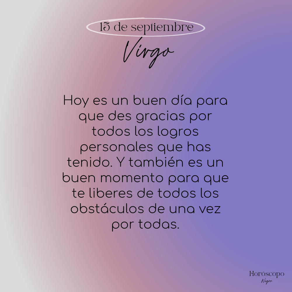 virgo_hn's tweet photo. El horóscopo diario del 15 de septiembre para #Virgo ♍️🔮 #horoscoponegro #horoscopodiario https://t.co/s3GBvP8MCn