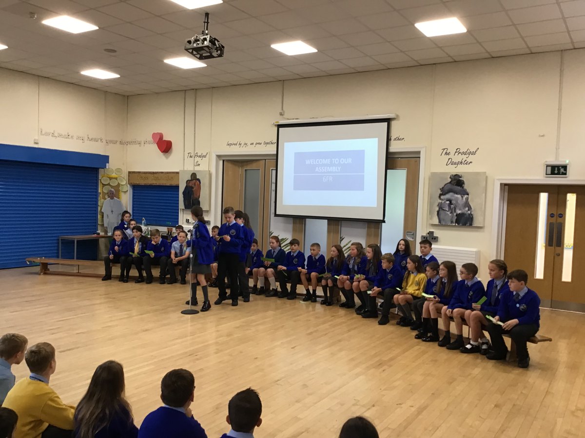SJPSRed's tweet photo. Well done to 6FR for a wonderful assembly this morning about how we can all be a Missionary of Christ. They told us all about the charities that we will be raising money for this year -Re:dish and The Good Life Orphanage in Kenya. #missionary #Year6 #ReDish #GoodLifeOrphanage https://t.co/Qw4ihi0FMK