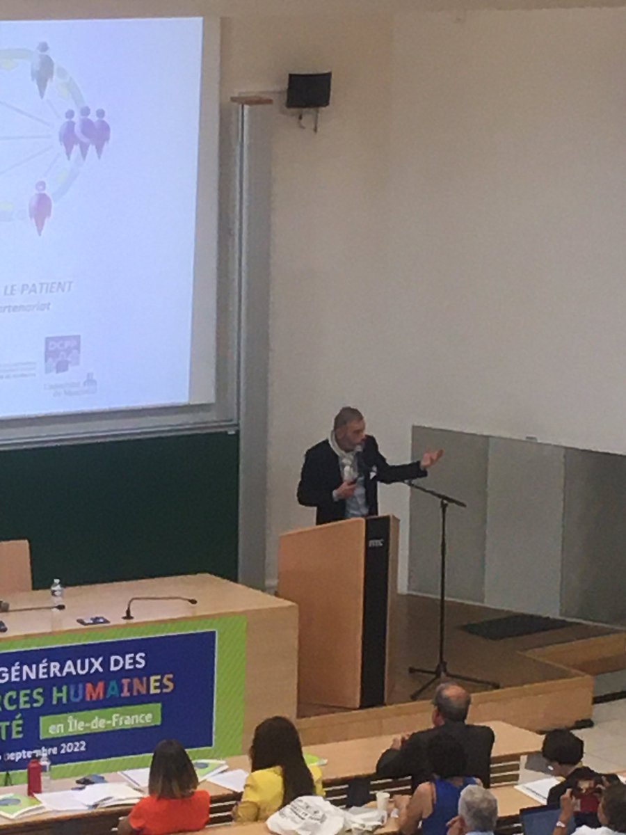 FHFiledefrance's tweet photo. #EGRHenSanté @Fr_Assos_Sante Thomas Sannié intervient sur le partenariat nécessaire avec les patients https://t.co/lgCfK9jdea