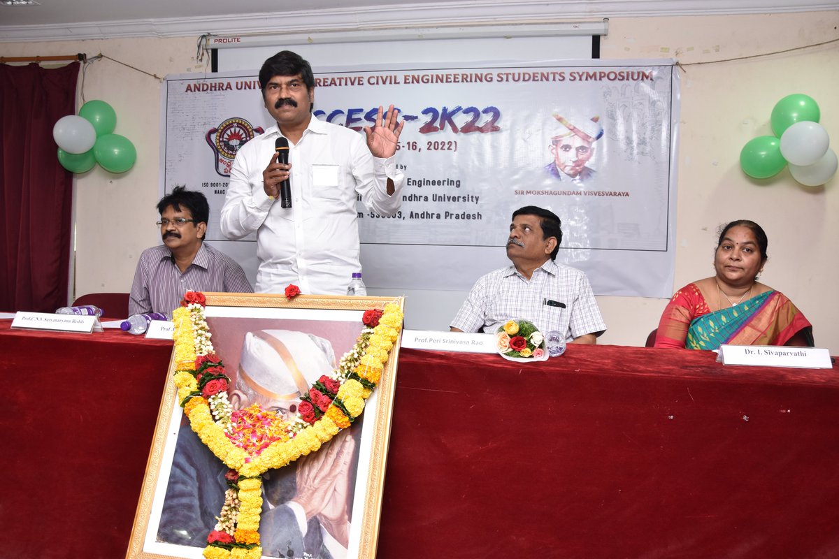 AndhraUnversity's tweet photo. Creative Civil Engineering Students Symposium @ Dept. of Civil Engineering, A.U. - Inauguration
#AndhraUniversity #AUCE #CivilEngineering #EngineersDay #EngineersDay2022 #ACCESS2K22 #Symposium https://t.co/gjuzMvbf3L