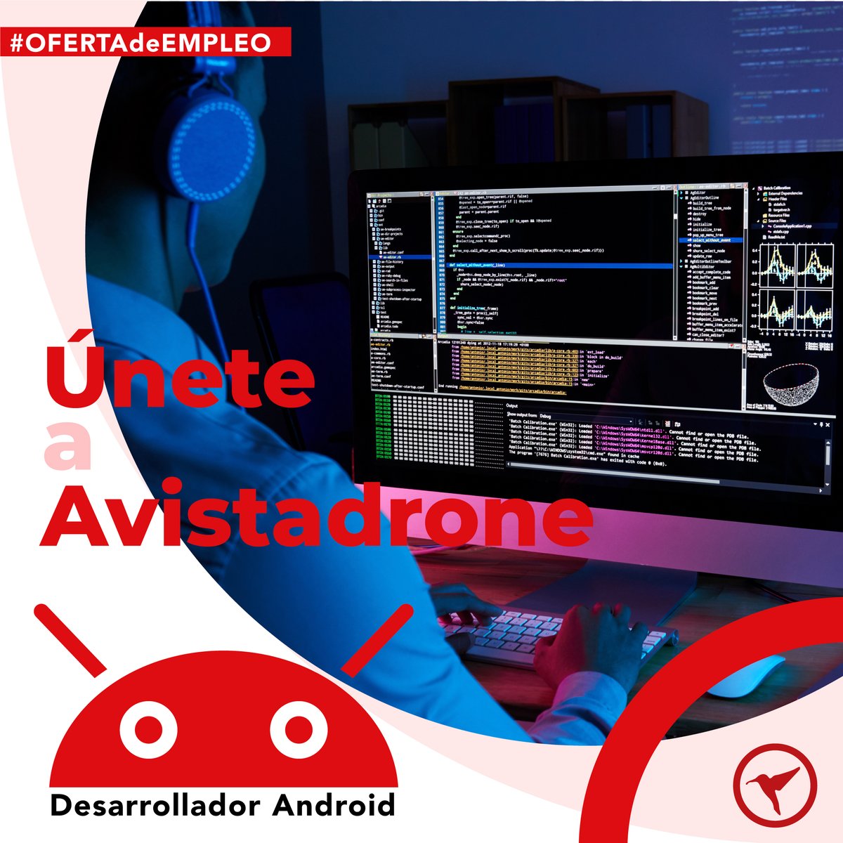 avistadrone's tweet photo. En Avistadrone estamos volcados en el desarrollo e implementación de nuevas aplicaciones para el sector de los UAS/drones.

Selección a través de LinkedIn | https://t.co/3bCP3cQaej

#empleo #ofertadeempleo #trabajosihay #programadorandroid #android #developer #androiddeveloper https://t.co/LSNXKRdhIc