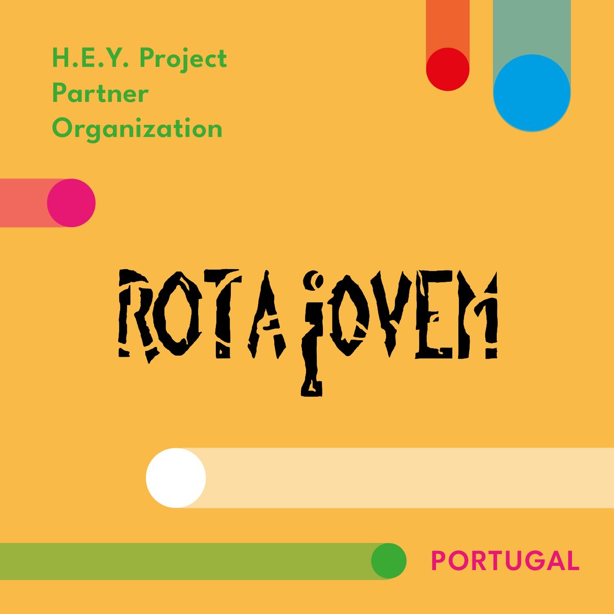 HeyprojectE's tweet photo. 🤝 “Last but not least”… A warm welcome to @Rotajovem, a non-profit youth association based in Cascais (PT) promoting and supporting activities for #young people.
#itsheyproject #sayheyproject #whatnow https://t.co/6b2fEQMiHK
