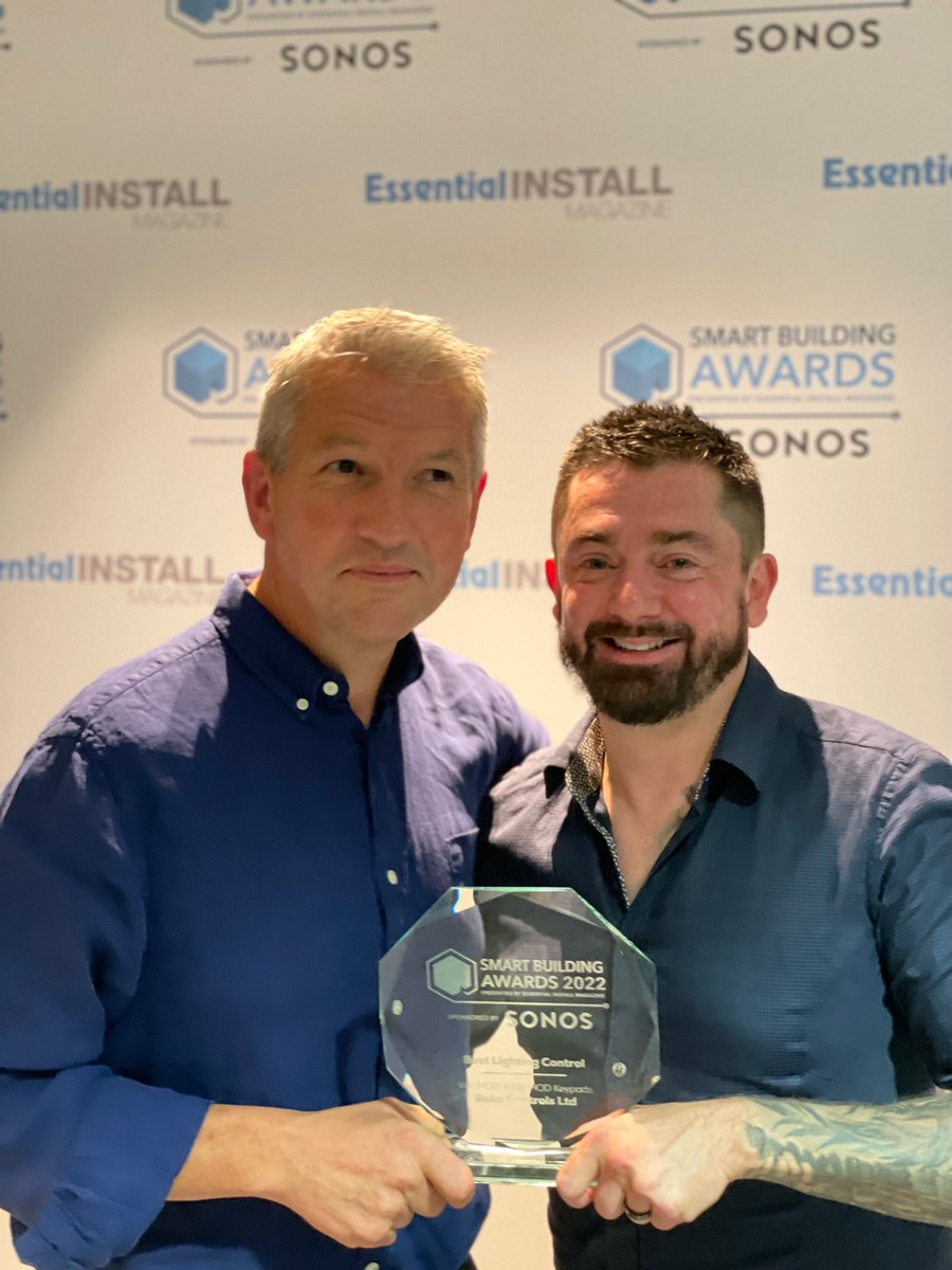 We had a great night at the Smart Buildings Awards last night and it was made even better with an award win! Our Modular keypads won the Best Lighting Control category. To find out more about our Modular range, check them out on our website: bit.ly/3LkxsNV
#awardwinning