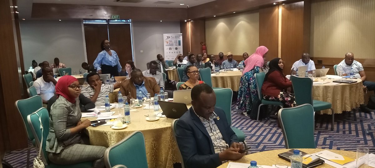 TanzaniaRap's tweet photo. Mr. Edoardo Caporali from @fredroadsafety making a presentation on #RoadAttribute coding during road infrastructure assessments and capacity building session at Four Points by Sheraton in Dar es Salaam, Tanzania. 

#TanRAP #SaferRoadsSaveLives https://t.co/p6QHTUlVfU