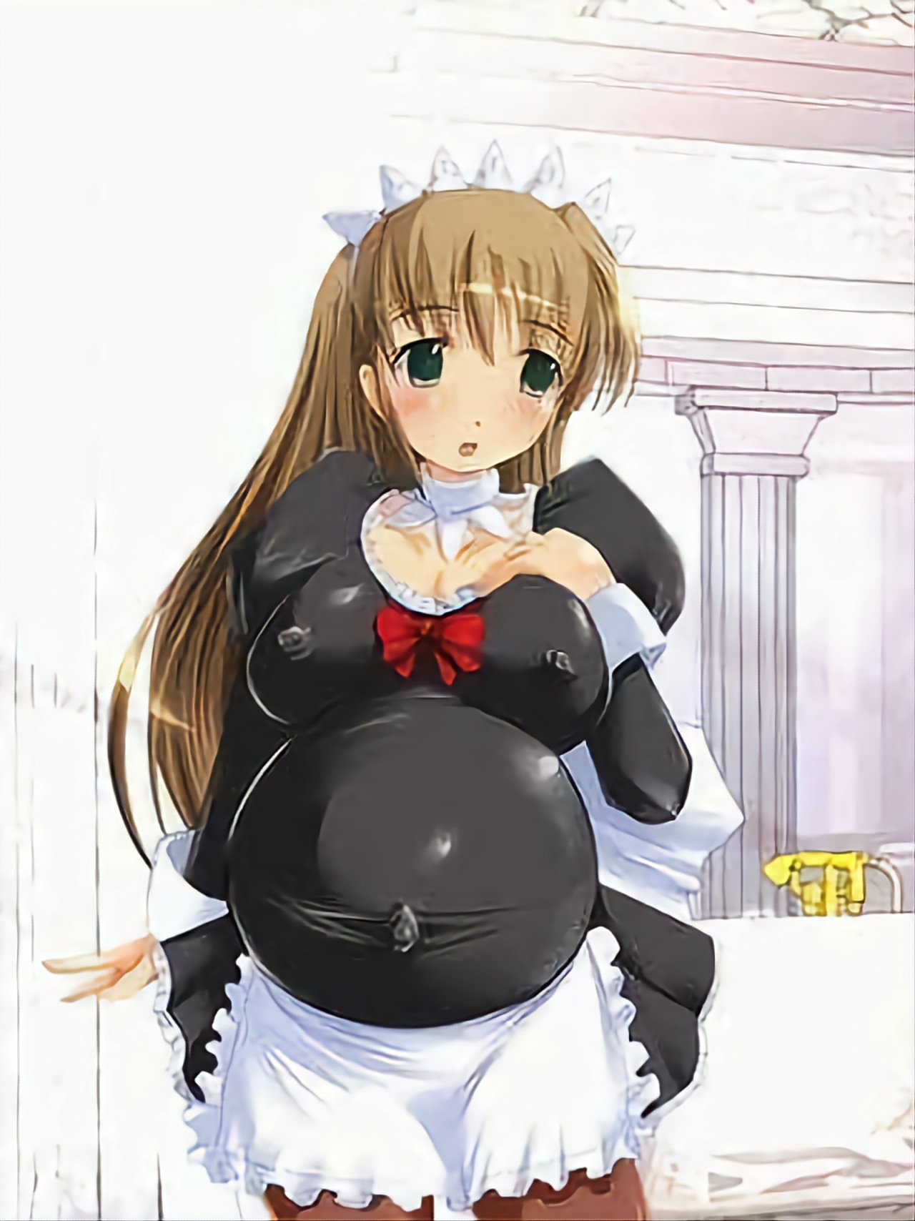 Горничная аниме pregnant