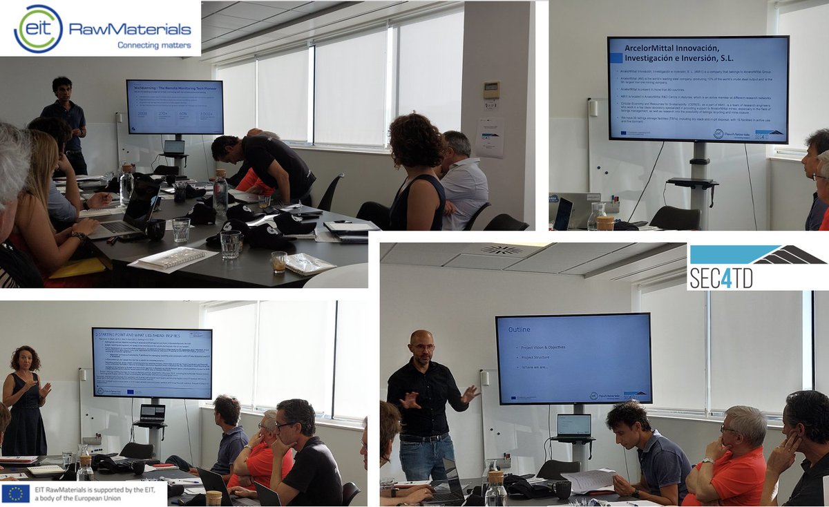 SEC4TD (@sec4td) on Twitter photo project meeting at <a href="/Worldsensing/">Worldsensing</a> headquarter to further discuss project activities and planned solutions to improve the monitoring of #tailing storage facilities
<a href="/EITRawMaterials/">EIT RawMaterials 🇪🇺</a> <a href="/FBK_research/">Fondazione Bruno Kessler - FBK</a> <a href="/3DOMFBK/">3DOMFBK</a>
<a href="/FBK_DSIP/">DSIP</a> <a href="/la_UPC/">Universitat Politècnica de Catalunya (UPC)</a> <a href="/ntua/">National Technical University of Athens</a> <a href="/kghmcuprum1/">KGHM Cuprum</a> #tailingsdam #mining #minesafety #IoT project meeting at <a href="/Worldsensing/">Worldsensing</a> headquarter to further discuss project activities and planned solutions to improve the monitoring of #tailing storage facilities
<a href="/EITRawMaterials/">EIT RawMaterials 🇪🇺</a> <a href="/FBK_research/">Fondazione Bruno Kessler - FBK</a> <a href="/3DOMFBK/">3DOMFBK</a>
<a href="/FBK_DSIP/">DSIP</a> <a href="/la_UPC/">Universitat Politècnica de Catalunya (UPC)</a> <a href="/ntua/">National Technical University of Athens</a> <a href="/kghmcuprum1/">KGHM Cuprum</a> #tailingsdam #mining #minesafety #IoT
