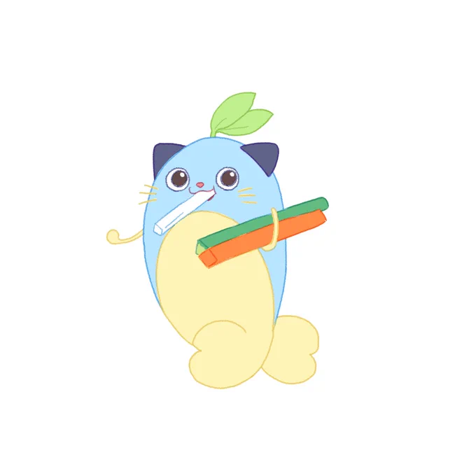 逃走するまめねこ 