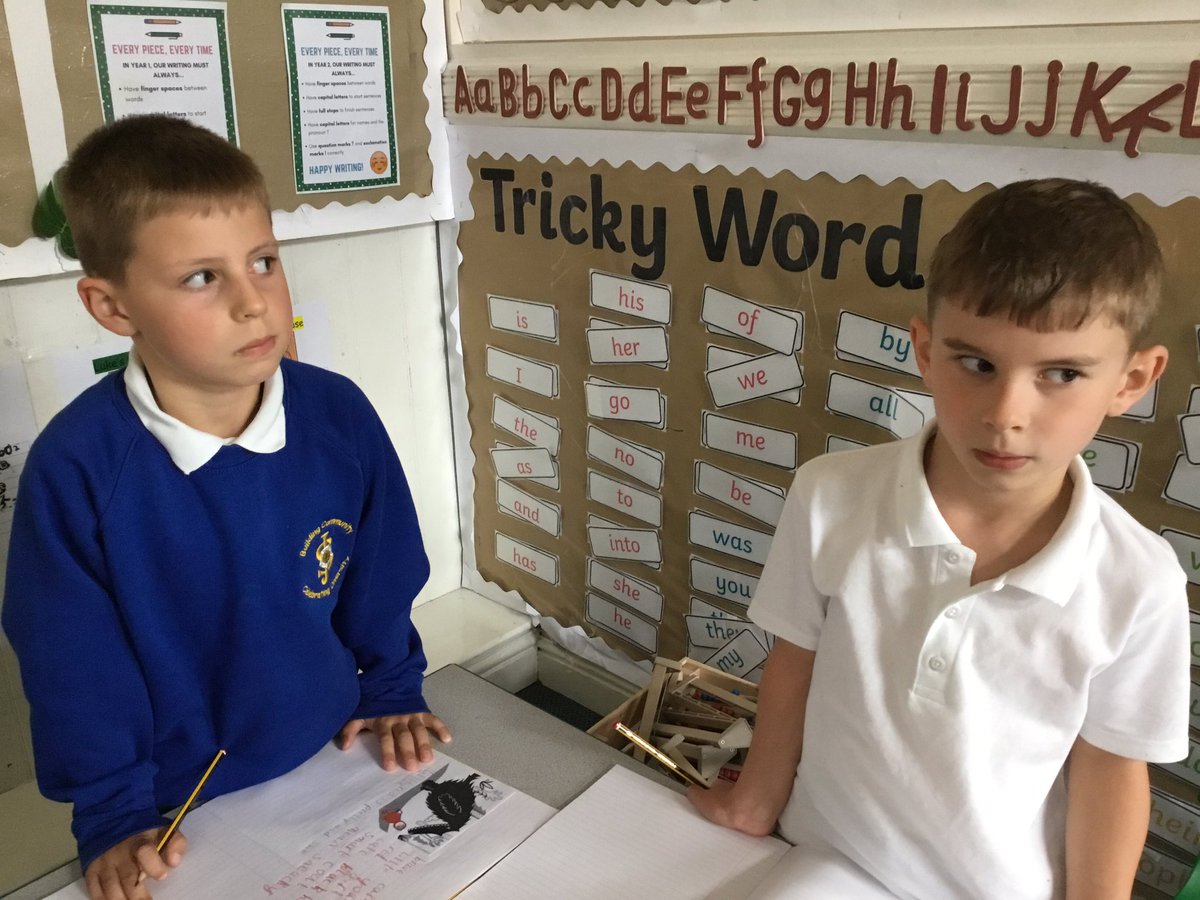 MrsKGarnett's tweet photo. Willow Class have been working hard in English this morning, we have been using adjectives to describe Little Red! We even had a go at trying to look just as mischievous! 👀 #SJKWillow #TeamWillow @bethanwoollvin #SJKEnglish https://t.co/ncQfvF3x4P