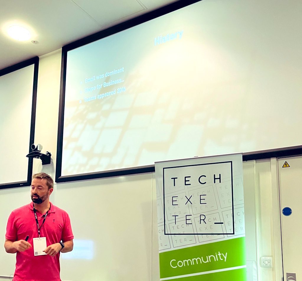 Sarah Marks (@_ofwanderings) on Twitter photo .<a href="/TechExeter/">TechExeter</a> Track 1 - <a href="/mattosbond/">Matt Osbond</a> is taking US through how he is building a global art #community across multiple teams 
#TechExeter .<a href="/TechExeter/">TechExeter</a> Track 1 - <a href="/mattosbond/">Matt Osbond</a> is taking US through how he is building a global art #community across multiple teams 
#TechExeter