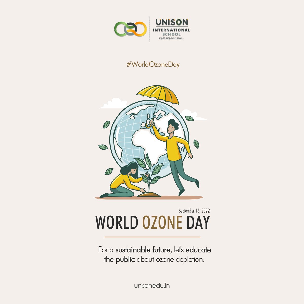 UnisonIntSchool's tweet photo. Let's spread awareness of ozone depletion to ensure a sustainable future.
#WorldOzoneDay #LifeAtUNISON #UnisonInternationalSchool #AdmissionsOpen #CBSESchool #CBSESchoolInPinjore #Session2022 #LearningThroughPlay #LearningIsFun #Literacy #Development #LiteracyMatters https://t.co/twy6L6LXXR