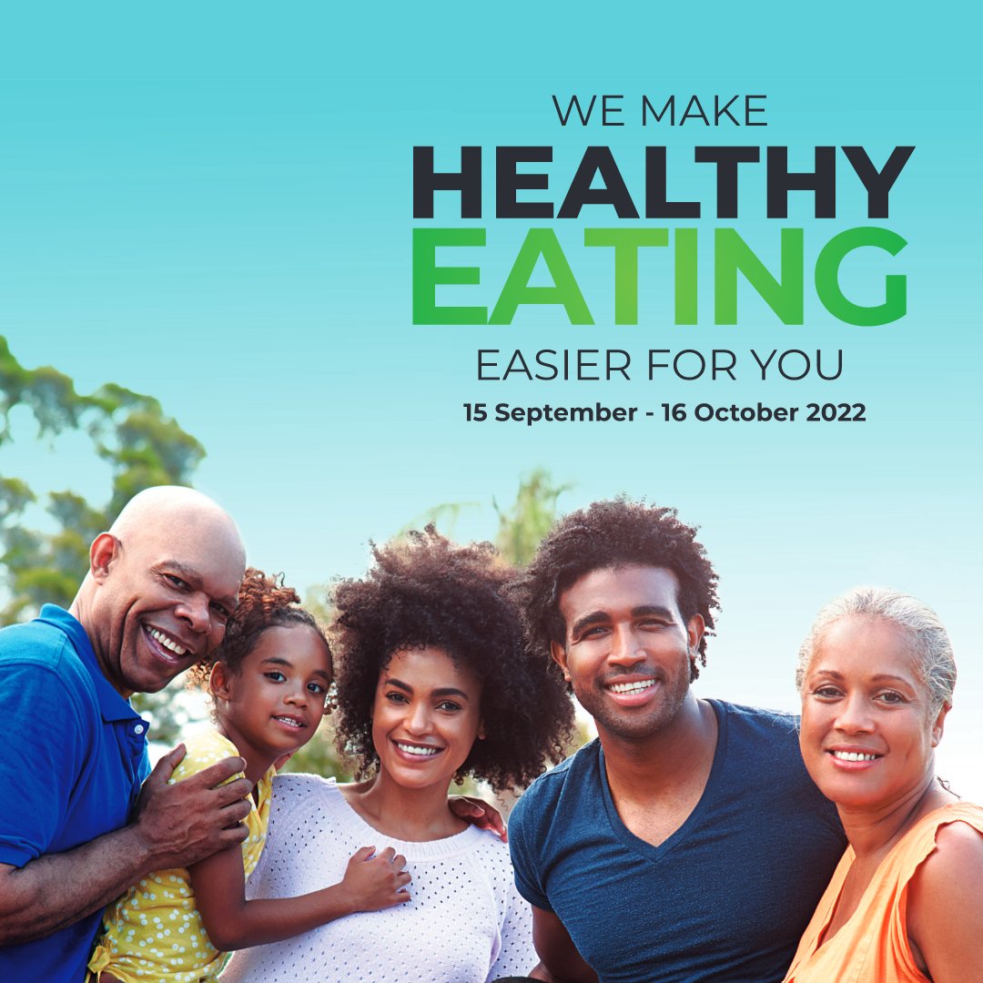 Dischem's tweet photo. We make #HealthyEating easier for you and your family with amazing savings on a range of high-quality health products. Offers valid 15 September - 16 October. https://t.co/p3zbETDhJV #DisChemHealthyEating #WidestRange #HealthyLifestyle https://t.co/rMCtd1rtKl
