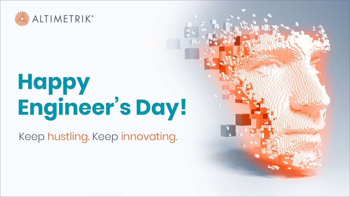 Altimetrik's tweet photo. #HappyEngineer's Day to all who bring ideas to life, who think beyond the ordinary, who are constantly changing the world and without them we cannot imagine what’s next. Thank you for all that you do.
#keephustling #keepinnovating #engineersday2022 #AltimetrikIndia https://t.co/gqCNbpCZ0A