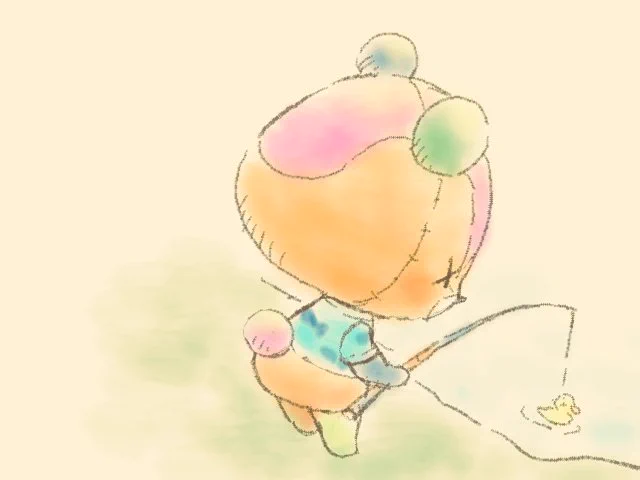 アヒルさん頑張って～ 