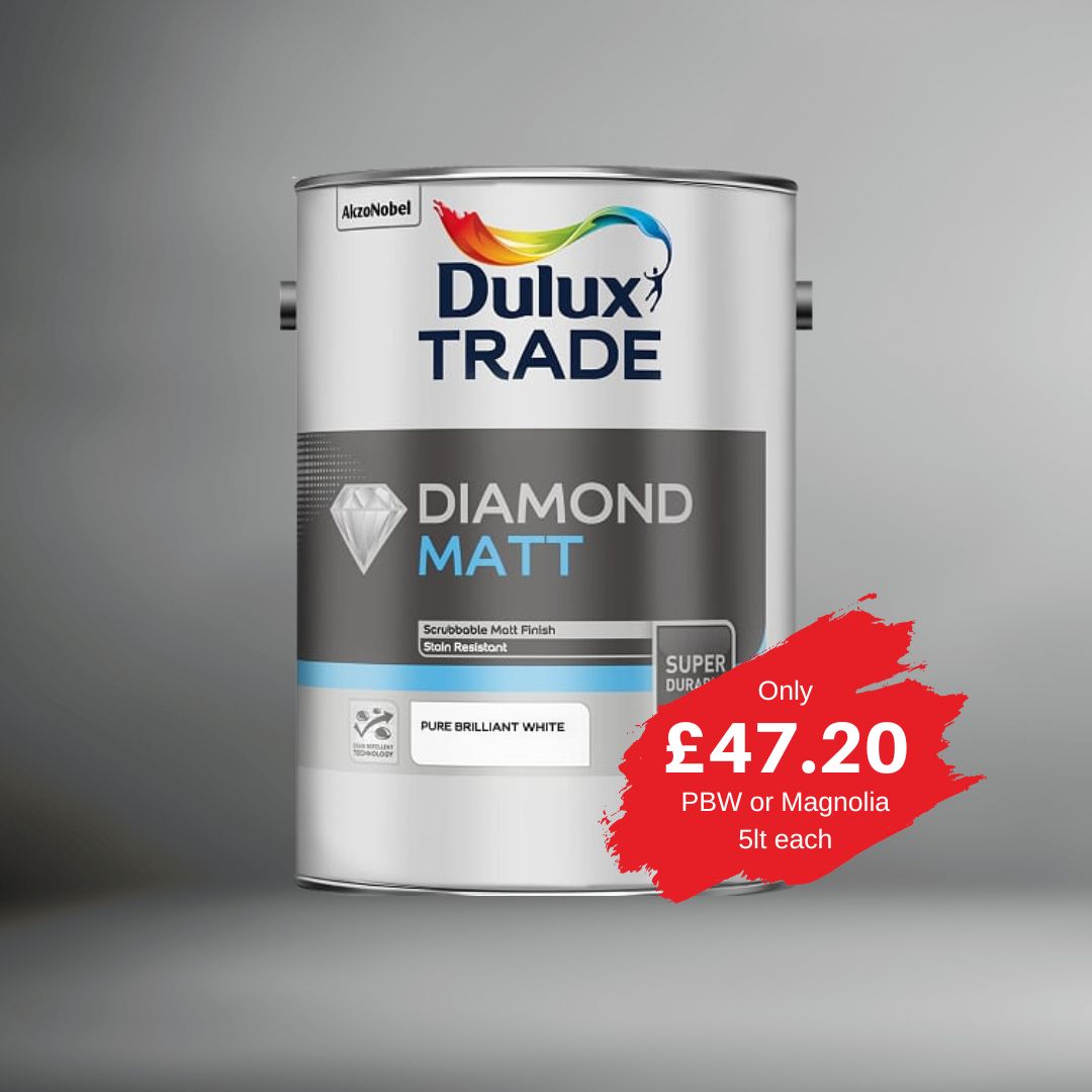 Paint_Centre's tweet photo. Decorators, have you seen Our Trade offers?

Including The Super Durable Dulux TRADE Diamond Matt 5lt only £47.20

Visit in Branch for your trade prices https://t.co/Vhwc4zFjgj

Hurry Offers end soon!

#Tradedeal#NCPaintCentre #painteranddecorator #ProfessionalPainter #DuluxDeals https://t.co/x1dojw0T96
