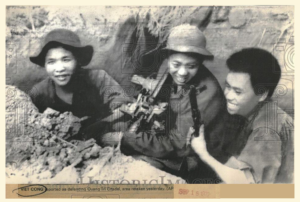 WarsIndo's tweet photo. Radiophoto released by Hanoi on 15 September 1972 purported to be soldiers of Peoples Liberation Army defending the Citadel in Quang Tri #VietnamWar #EasterOffensive https://t.co/8DNesKrFep