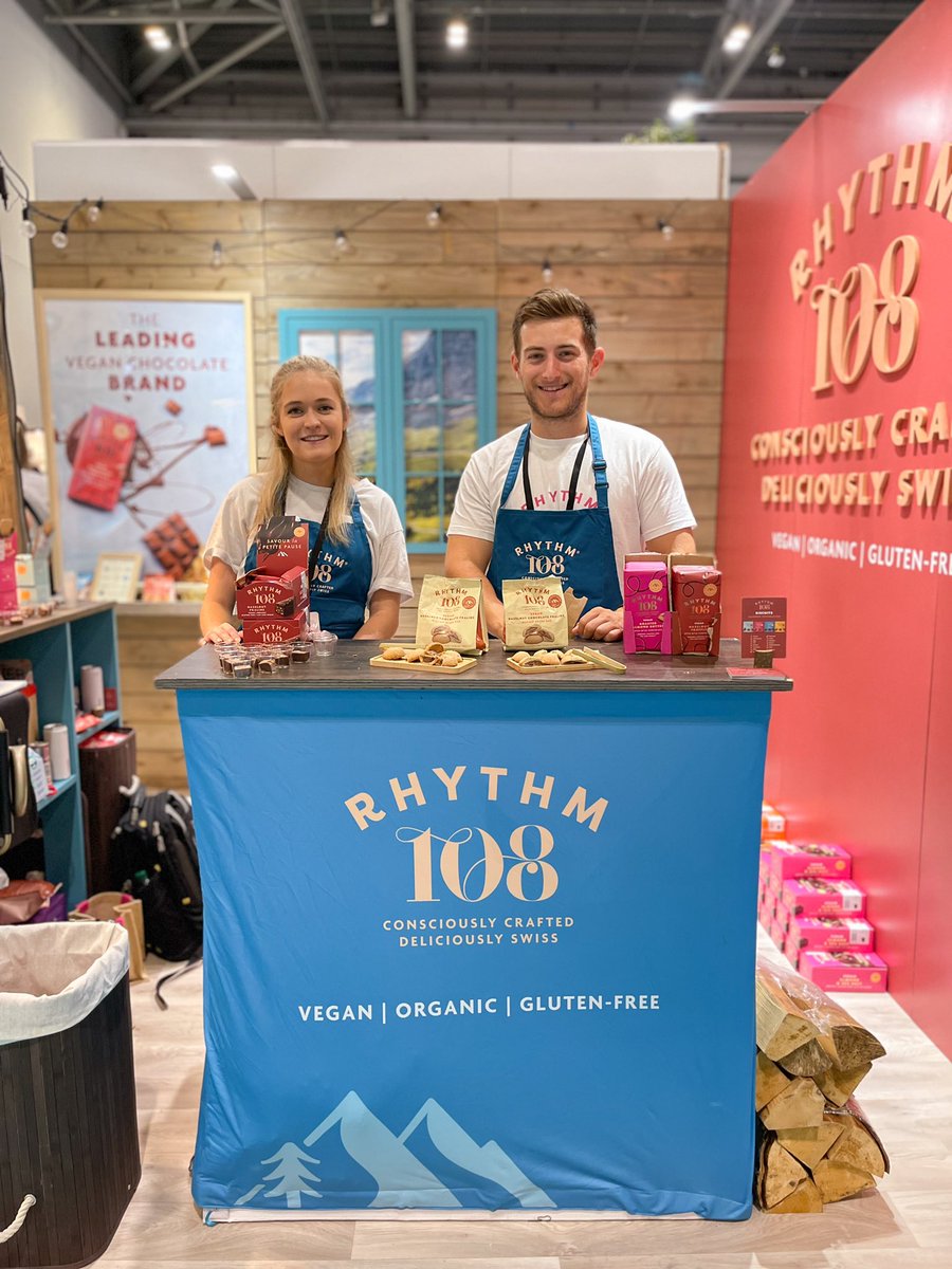 Come see us at stand L420 <a href="/lunchexhibition/">lunch! 2024 - 18 & 19 Sept 2024</a> today!! #rhythm108 #veganchocolate