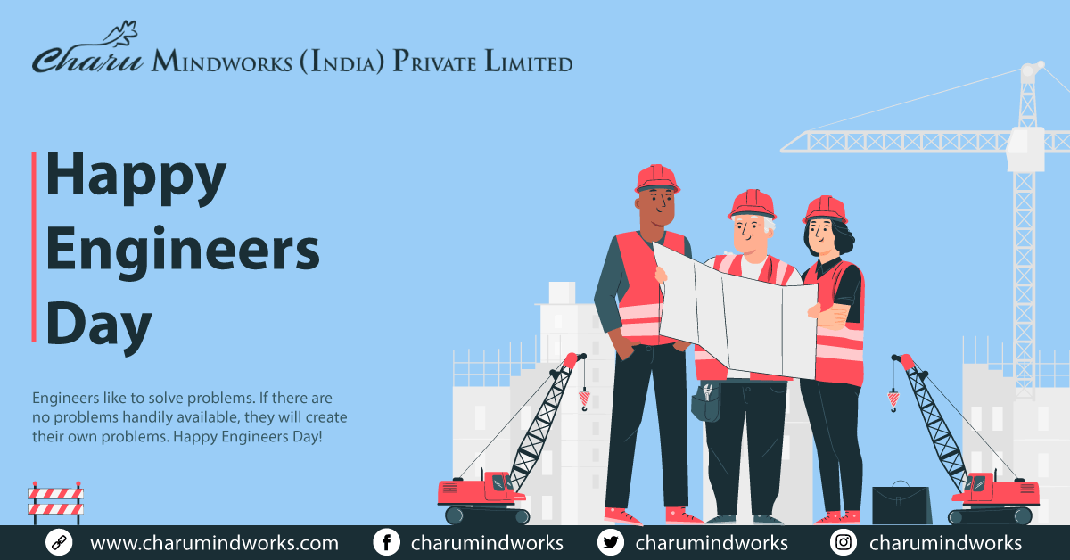 CharuMindworks's tweet photo. A very Happy #EngineersDay to all the #Engineers✨

And, Tributes to Great Engineer, #BharatRatna M. #Visvesvaraya ji on his Birth Anniversary 🙏 🌹

#Engineer #India  #CharuMindworks

#CMIPL #ITcompany #WebsiteDevelopment #Websitedesign https://t.co/Bf2KZW9I6k