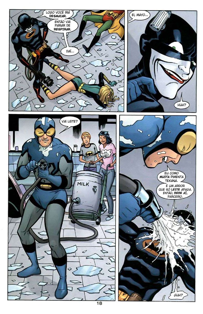 central_rei's tweet photo. NOS QUADRINHOS

Rei dos Condimentos teve sua primeira aparição nos quadrinhos na hq Birds of Prey (Vol 01) # 37

Apesar de ser chamado de perdedor pela oráculo, ele conseguiu derrubar a Canário negro, Robin e Besouro Azul, mas é pego de surpresa e derrotado por um jato de leite https://t.co/mTO7p7hWW0