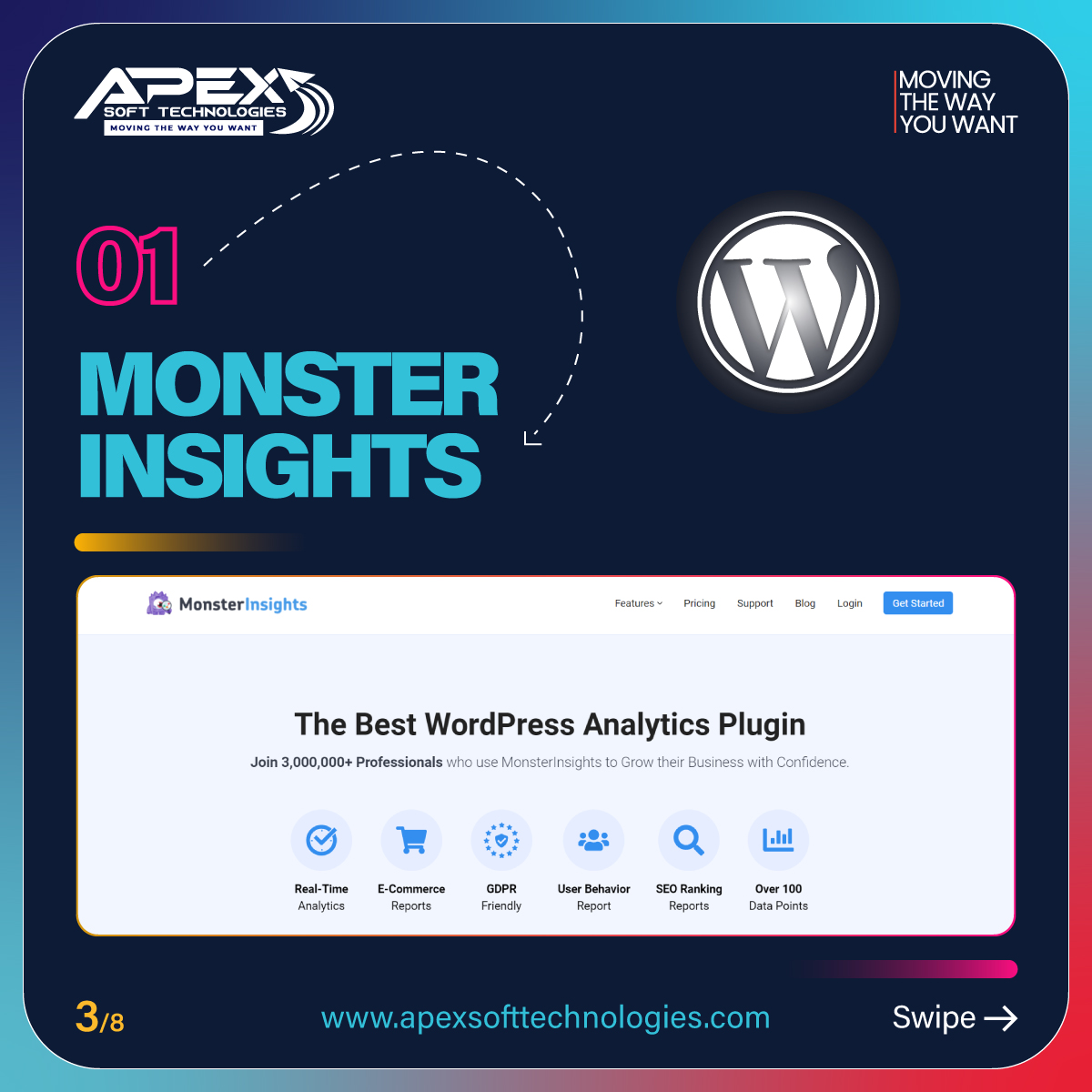 ApexiansDotCom's tweet photo. Top Analytics Wordpress Plugins
By @ApexiansDotCom
.
.
.
.
#wordpress #googleanalytics #bestwordpressplugins #wptutorials #wpthemes #wordpressexpert #bestanalyticsplugins #wordpressdeveloper #wordpresswebsite #learnwordpress #wordpresswebsites https://t.co/Lvgi7grZba