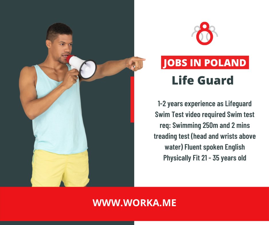 MeWorka's tweet photo. Job Opportunity in Poland (Europe)
Apply now at https://t.co/5HBvaGh3lz
#jobs #hiring #jobsinPoland #workabroad #europejobs #worka https://t.co/o5Ss4XdL6s