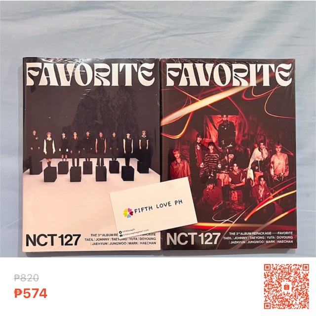 fifthloveph's tweet photo. wts lfb I'm selling NCT 127 "FAVORITE" ALBUMS [SEALED] at 30% off! ₱574 only. Get it on Shopee now! https://t.co/2YXGbVidvf https://t.co/6gXVMYNI46