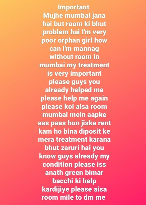 nasreenim's tweet photo. Guys please help me again for my treatment mdr Tuberculosis  I'm going to mumbai but I'm have room because it's highly rs please suggest me no deposit low rent one room I'm very poor orphan girl please help this orphan girl 🙏 https://t.co/TwXAQXrdL6