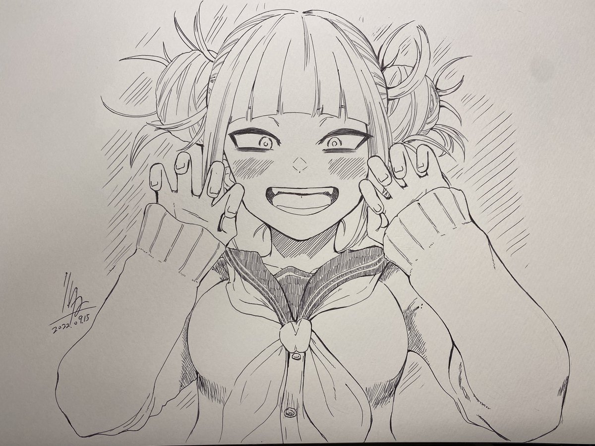 完成ー!
とがひみこちゃんでした。
#ヒロアカ 