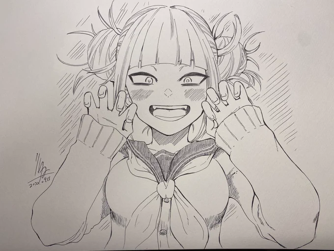 完成ー!
とがひみこちゃんでした。
#ヒロアカ 