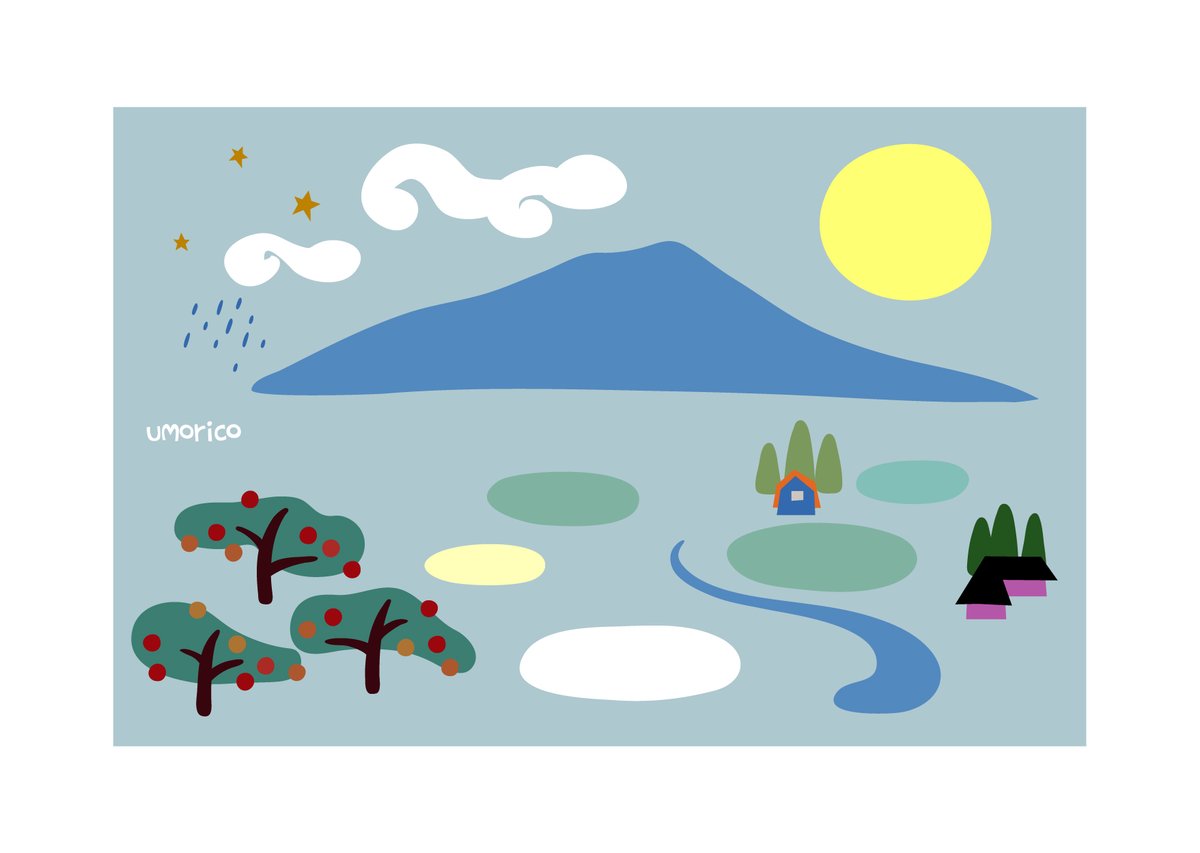 家と ともに木を植え
馬と ともに寝起きし
目に見えないものと ともに生きる

大きな山に見守られ
おっとりゆっくりおだやかに

イーハトーブはまるで
おとぎの国のようでした