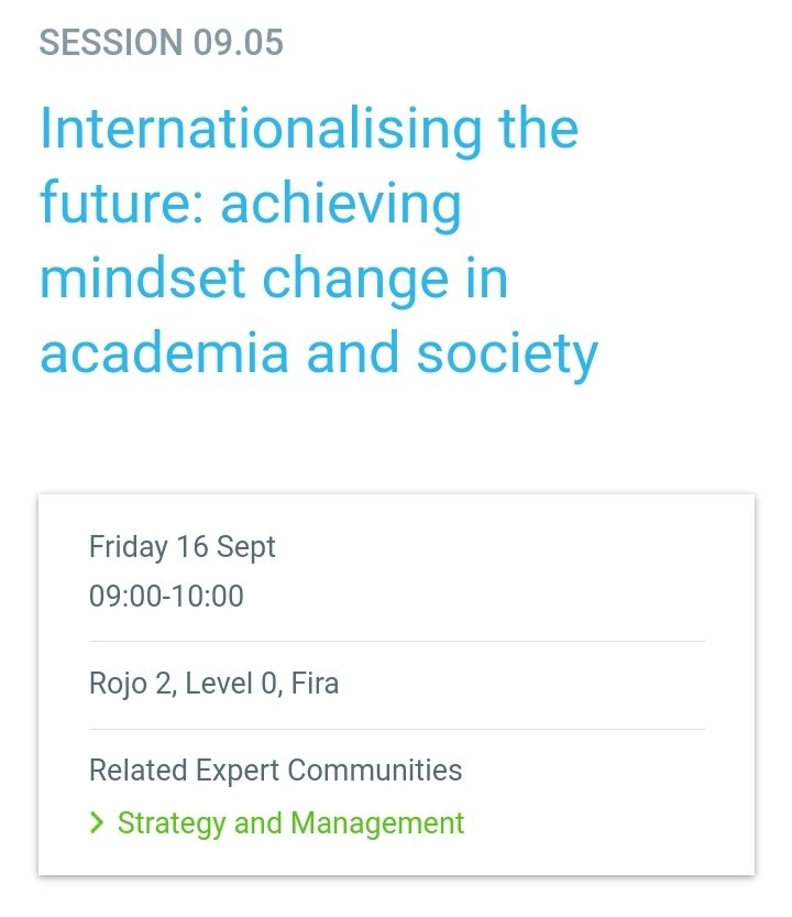 Are you attending @TheEAIE Conference in Barcelona? If so, you can't miss <a href="/MarinaCasalSala/">Marina Casals Sala</a> and Jane Pollard's presentation, among others on SUCTIA tomorrow at 9.00! Can we expect you in audience? 🙃