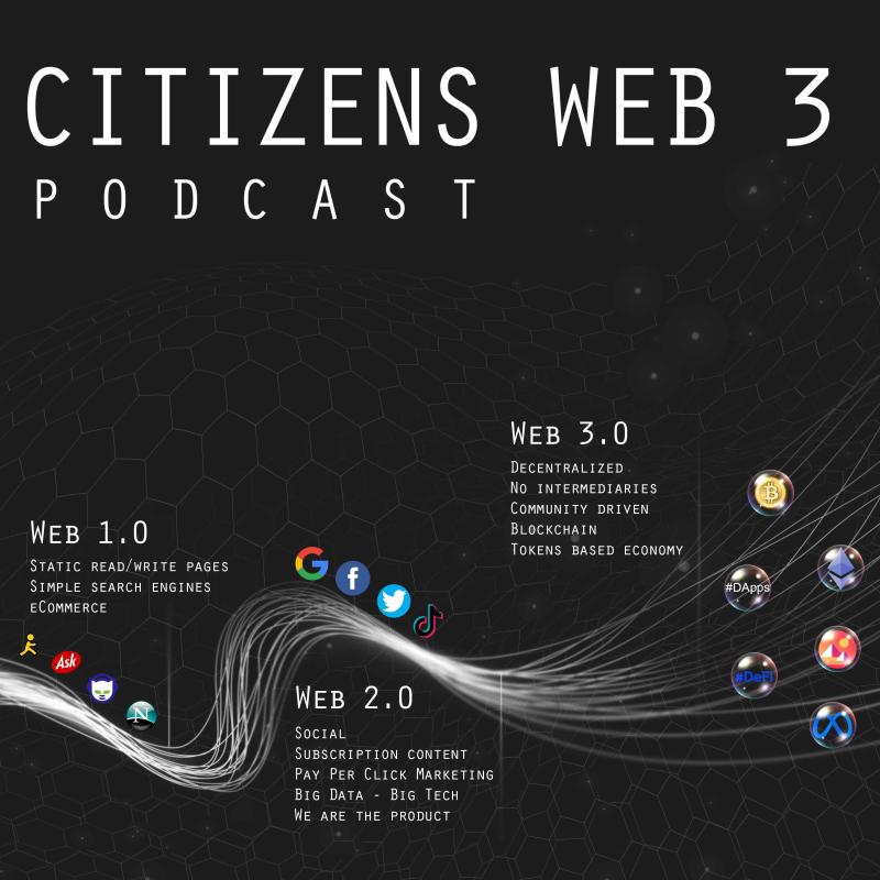 callmedartanion's tweet photo. What do you guys and gals think of the new Citizens Web 3 podcast logo?
Let me have it, I have thick skin and welcome the feedback.
Cheers
#Web3 #NFTCommuntiy #cryptocurrencies #Metaverse #DeFi #DeApps #Blockchain https://t.co/hkJJWI5Ipd