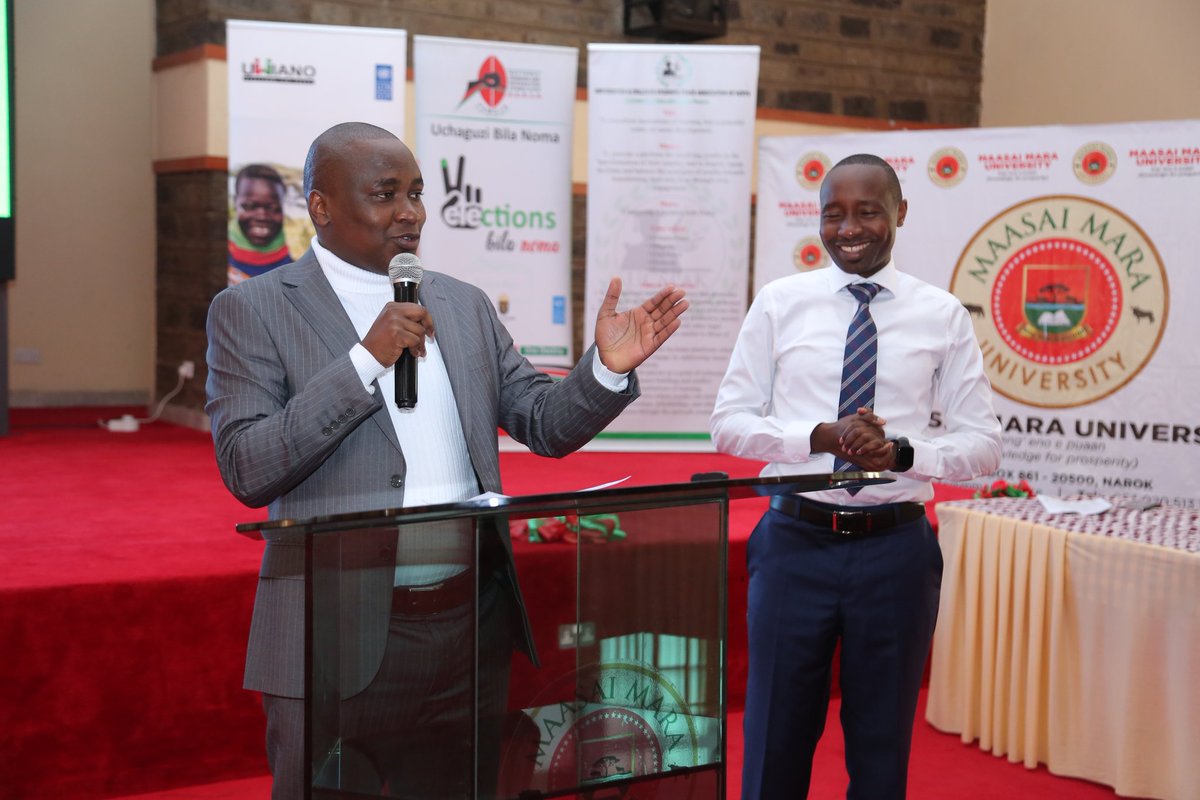 TheEyeMara's tweet photo. Commemoration of the International Day of democracy :  Day one of the Rift Valley Regional Post Election dialog underway @MMaraUniversity organized by @UcspakOfficial and attended by 40 class reps.  @SamwelBwire and @AndayiUstadh are following up https://t.co/qZ4uAZrw3l