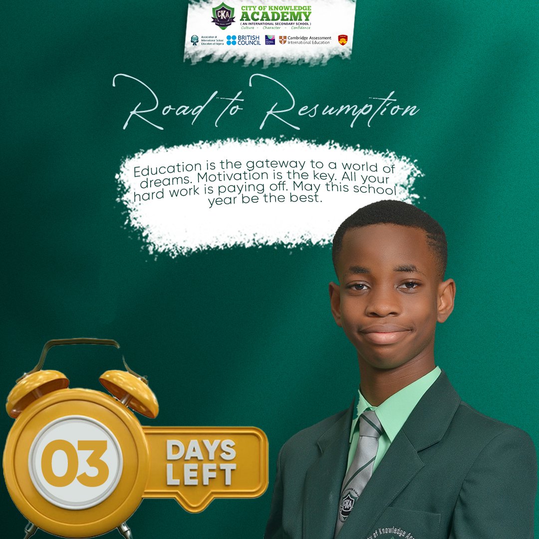 ckaintl's tweet photo. 2022/2023 session is about to kickstart and we promise it's going to be a blast.
Stay tuned!

#schoolresumption #excellence #leadershipdevelopment #admissioninprogress https://t.co/haIoFTAzTY
